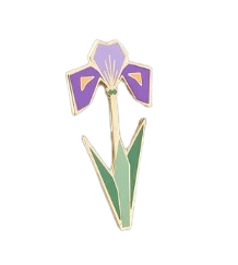 Iris Enamel Pin